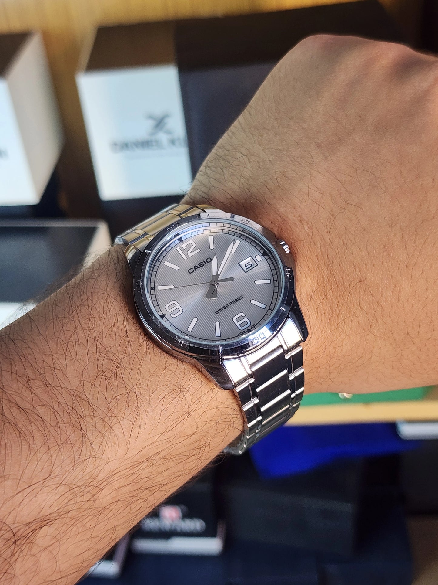 Casio mtp v004 grey dial