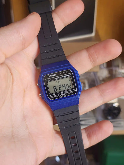 CASIO F91W BLUE