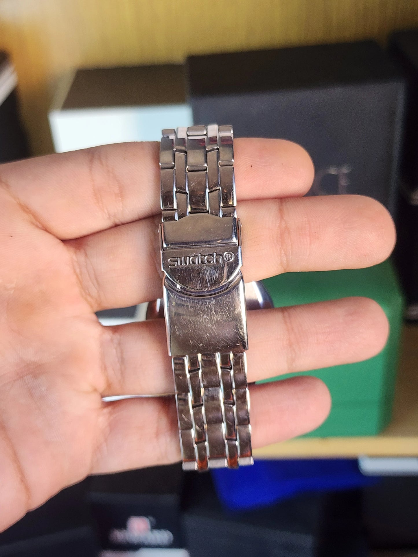 Swatch original irony chocolate dial