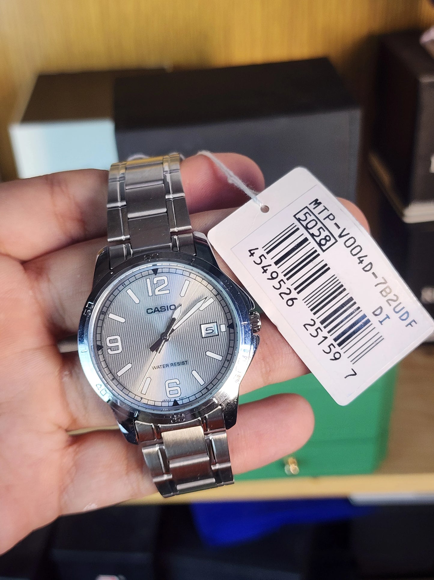 Casio mtp v004 grey dial