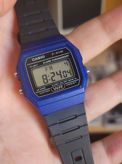 CASIO F91W BLUE