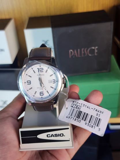 Casio mtp 1314 brown leather