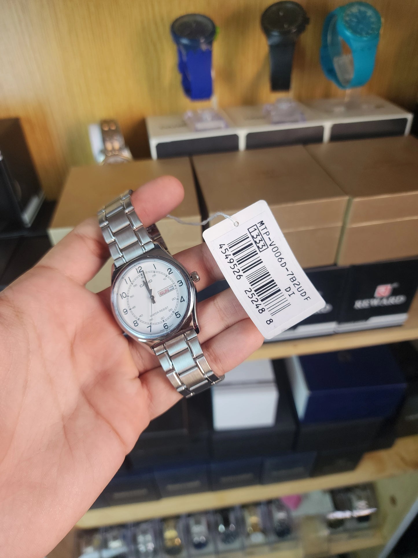 Casio original mtp v006 white dial