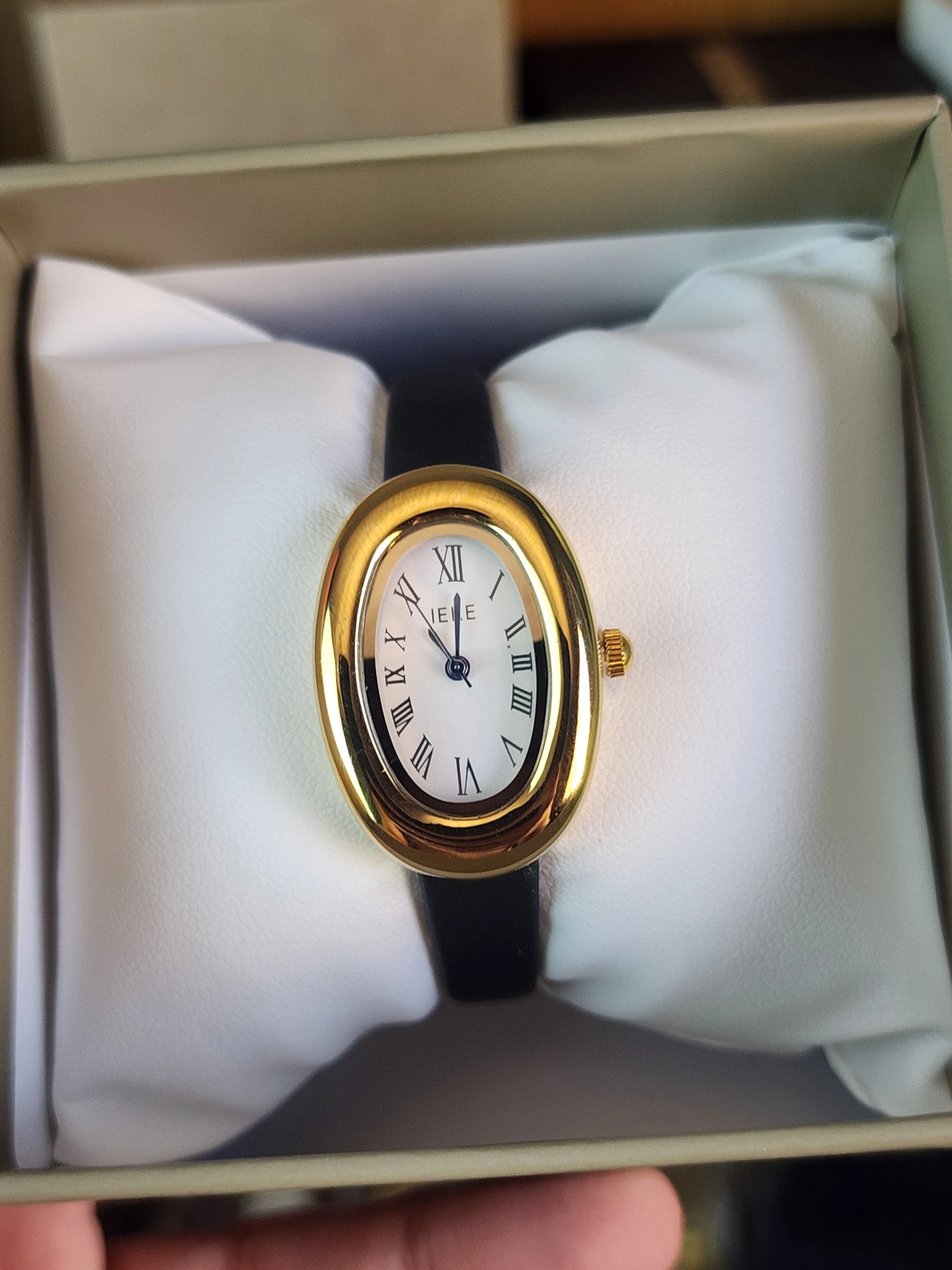 Ieke baignoire gold leather women