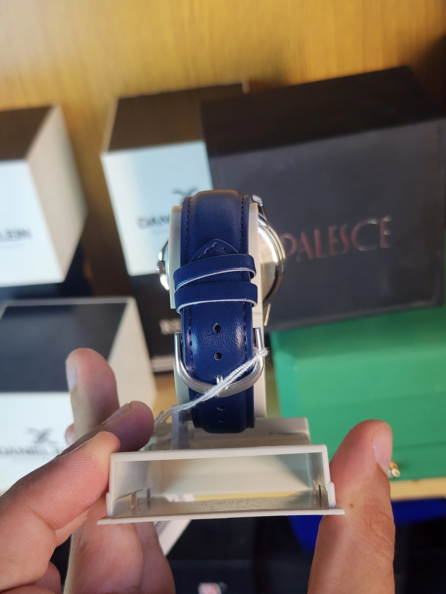 Casio mtp 004 leather blue