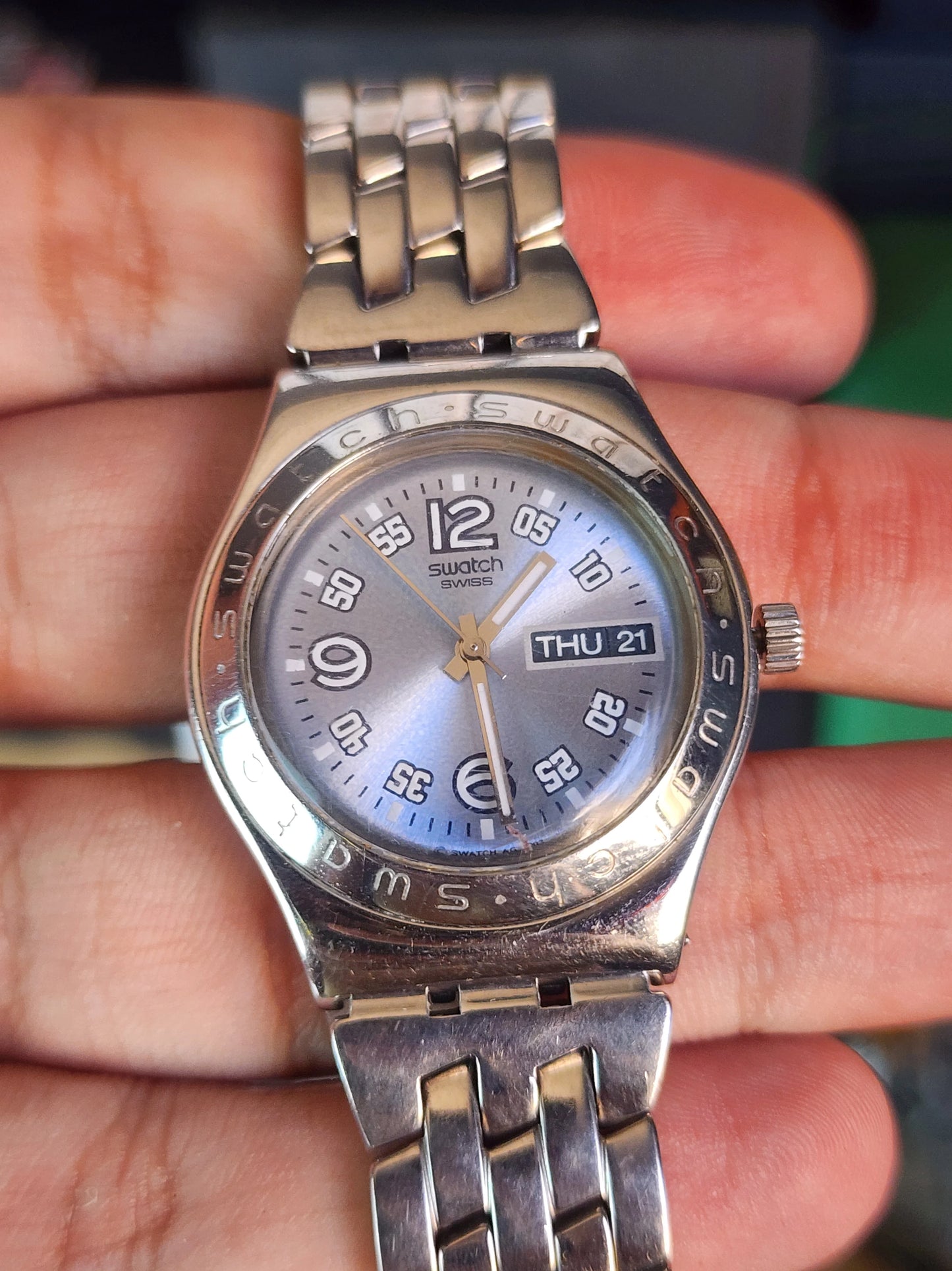 Swatch irony women light blue