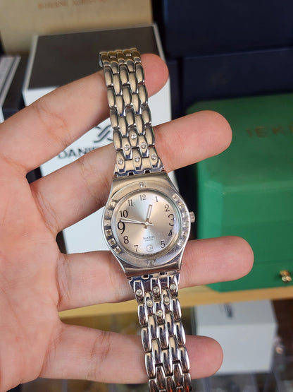 Swatch women diamond bezel