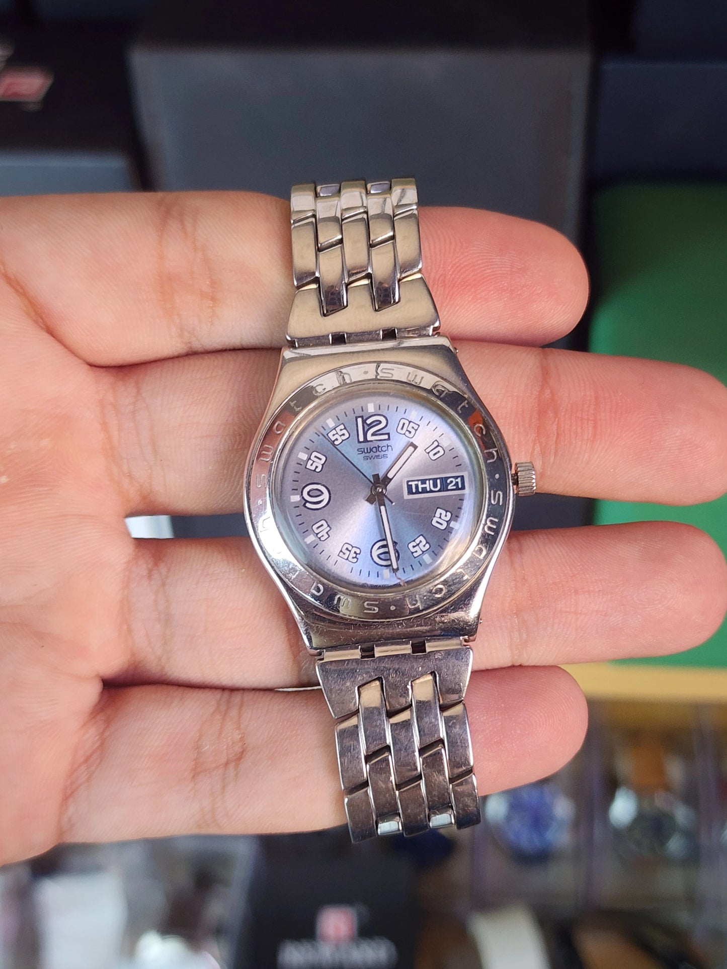 Swatch irony women light blue