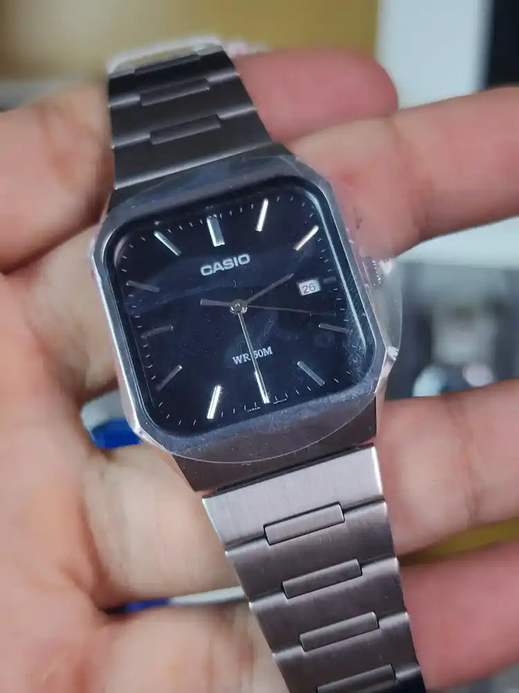 Casio MTP B185 black dial unisex