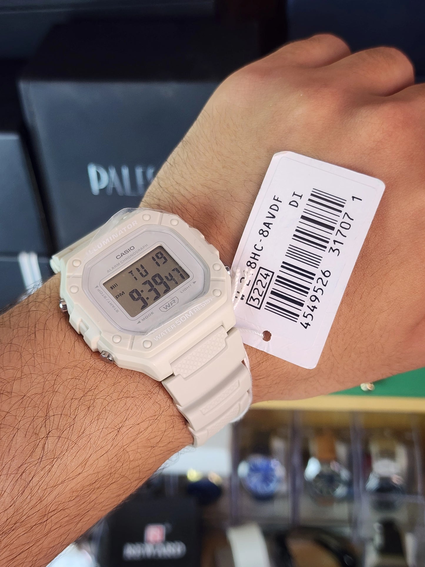 Casio W218 white