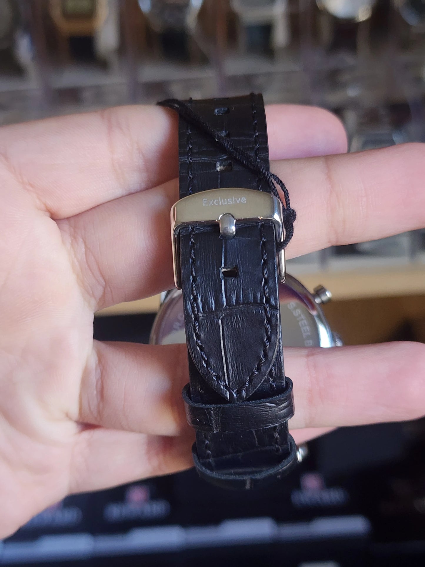 Daniel klein black leather