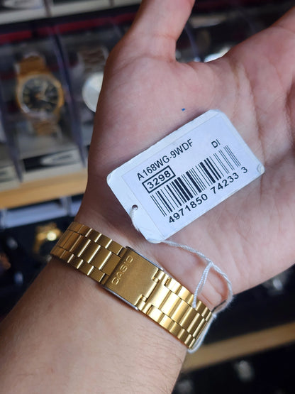 Casio A168 gold