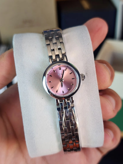 Ieke round rose dial women
