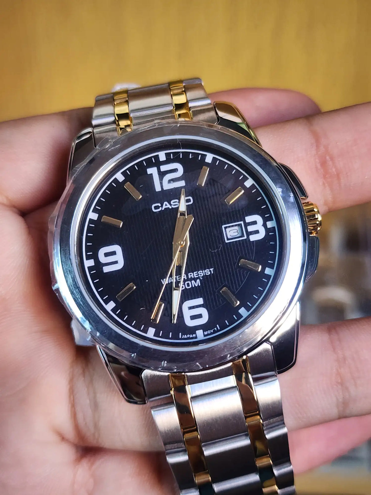 Casio 1314 two tone black dial