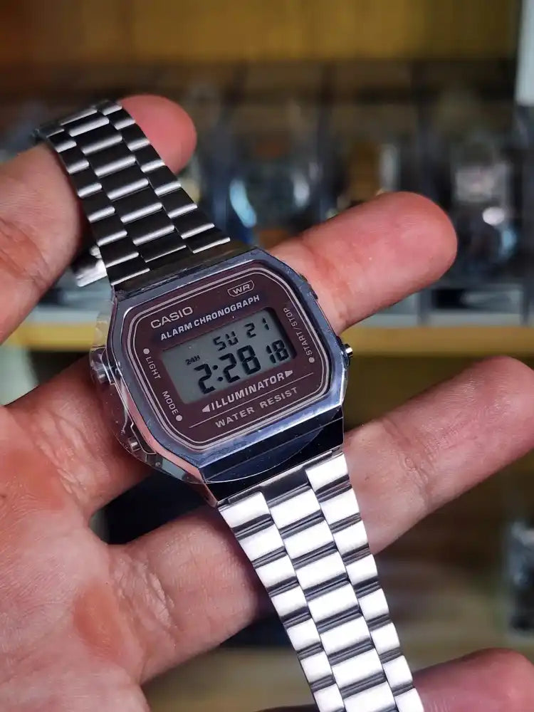 Casio A168 brown