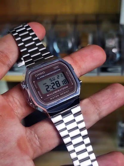 Casio A168 brown