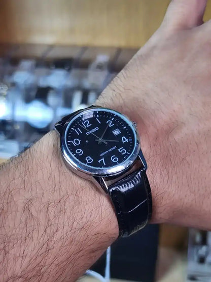Casio mtp v002 l black dial