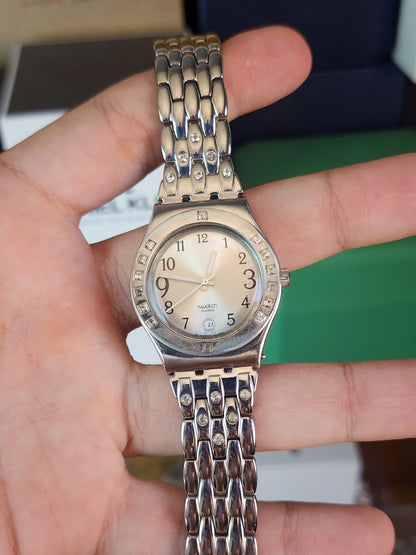 Swatch women diamond bezel