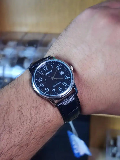 Casio mtp v002 l black dial