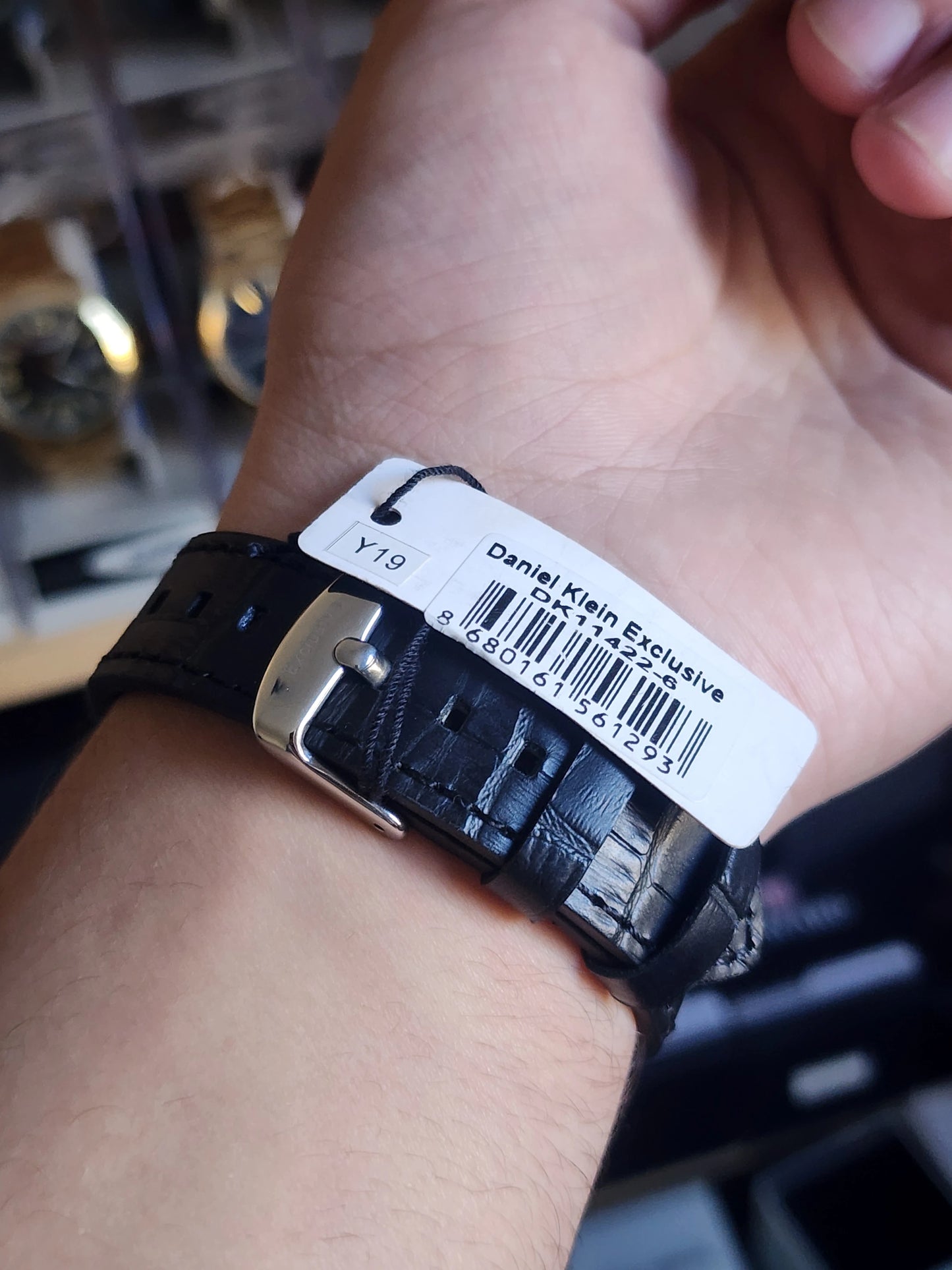 Daniel klein black leather