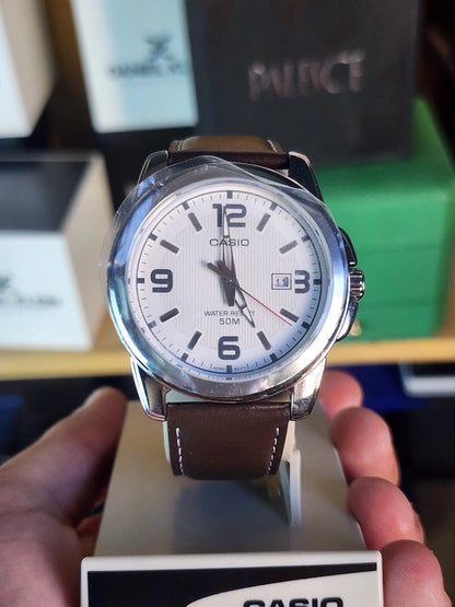 Casio mtp 1314 brown leather