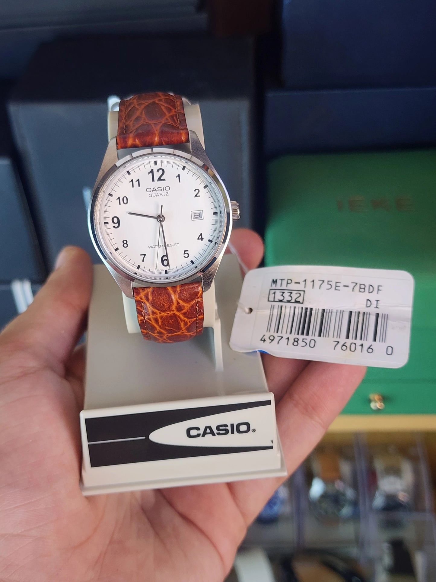 Casio MTP 1175E croco vintage