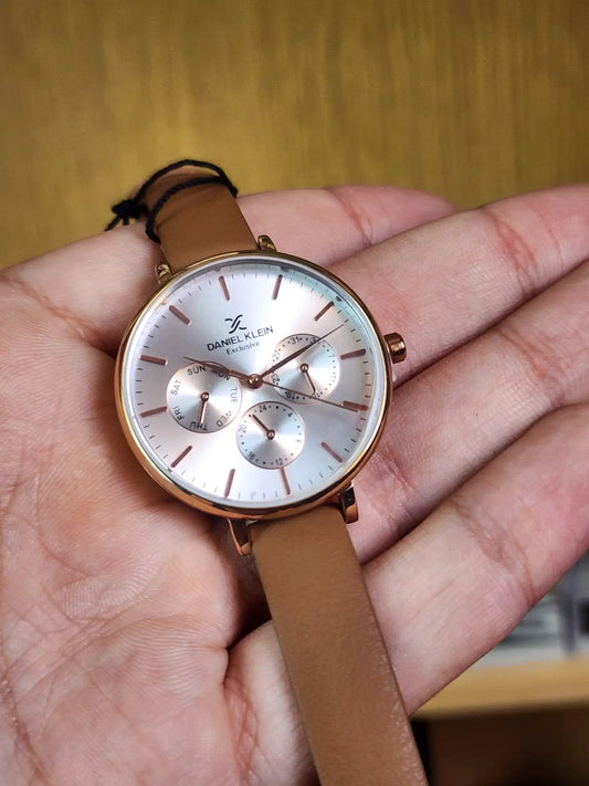 Daniel klein women brown leather