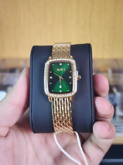 Palesce women rectangular green dial