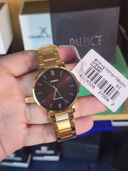 Casio mtp v1016 chocolate dial