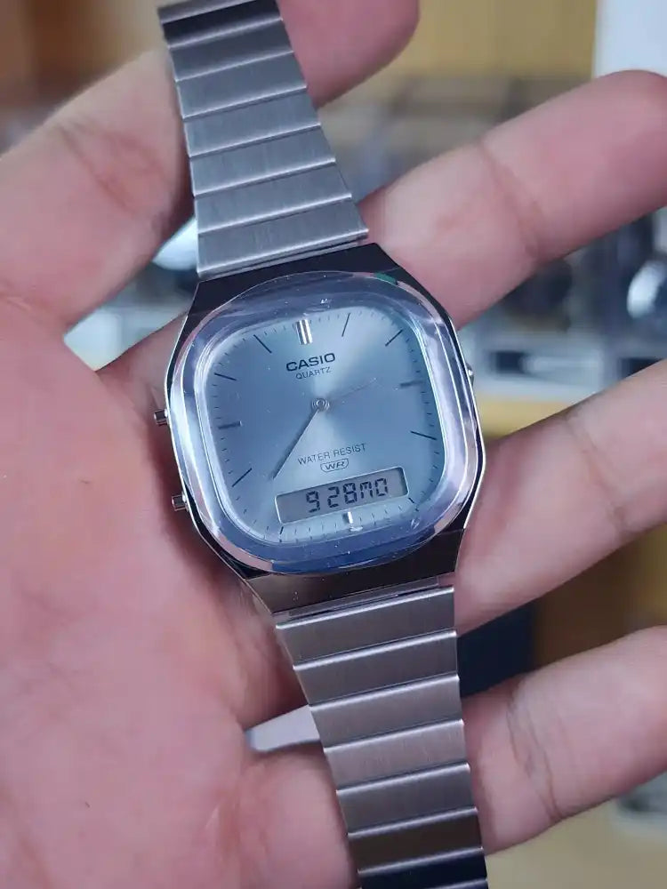 Casio AQ240 ice blue