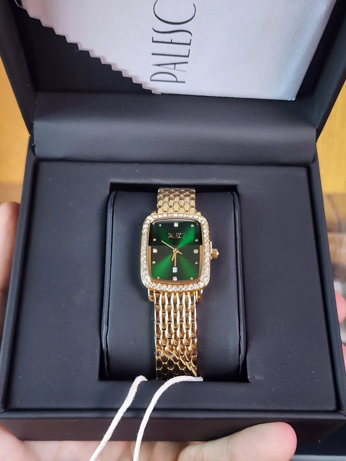 Palesce women rectangular green dial