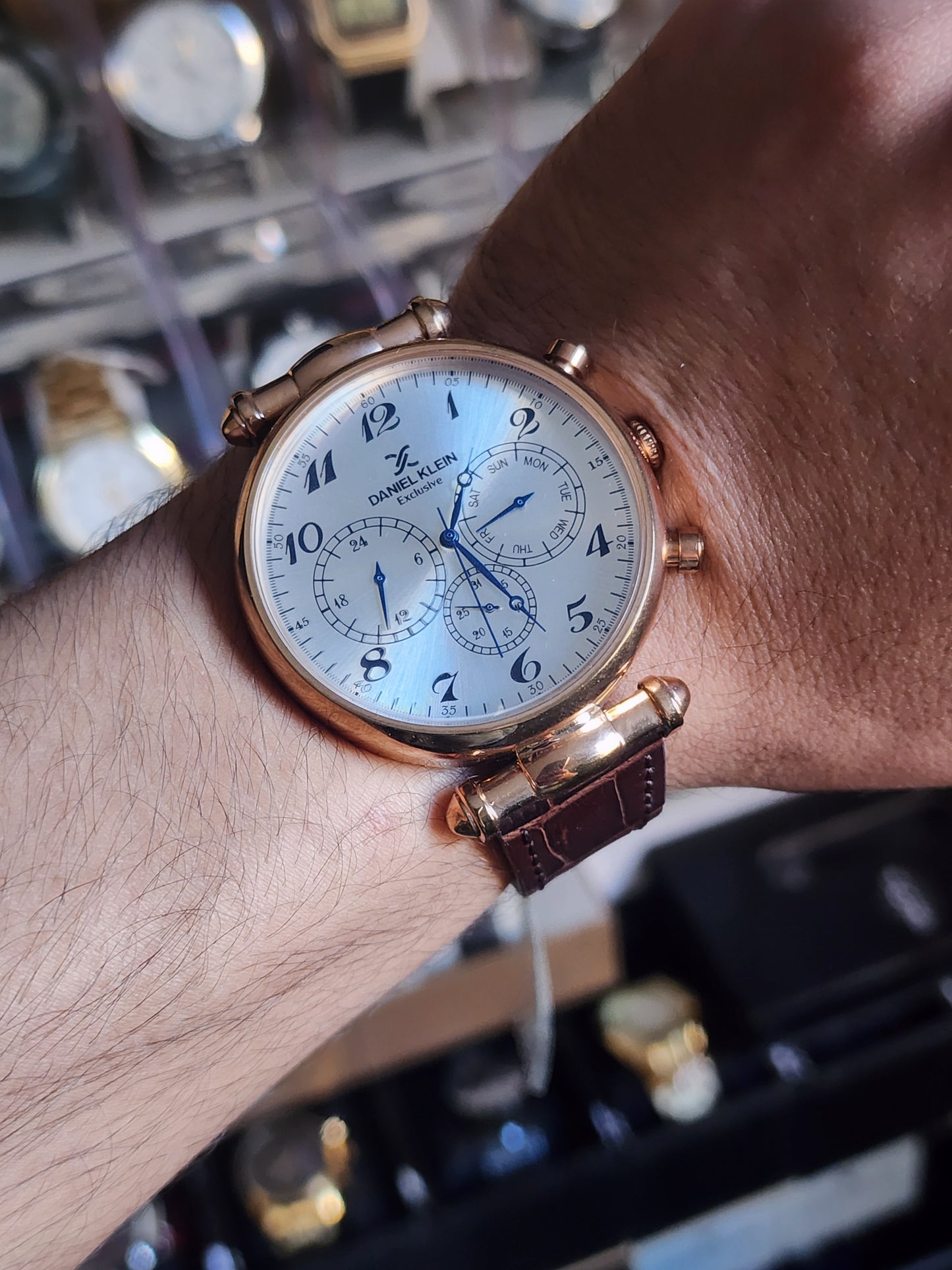 DANIEL KLEIN genuine leather