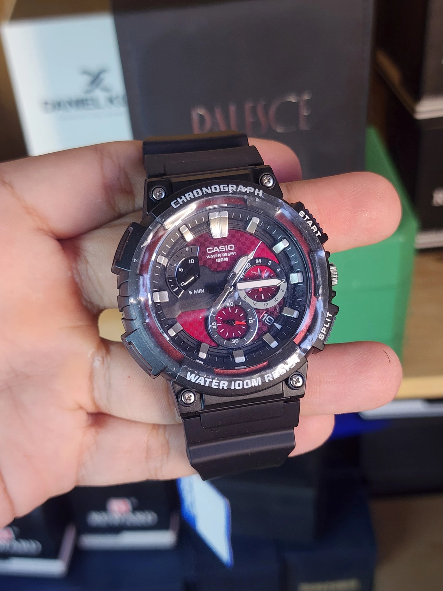 Casio mtp 200H cherry chess dial