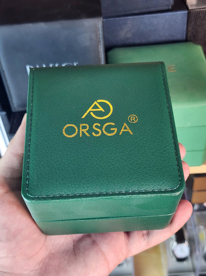ORSGA women square gold dial
