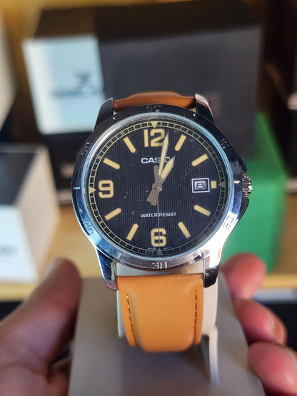 Casio mtp v004 brown leather