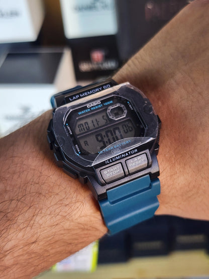 Casio WS 1400 neon strap