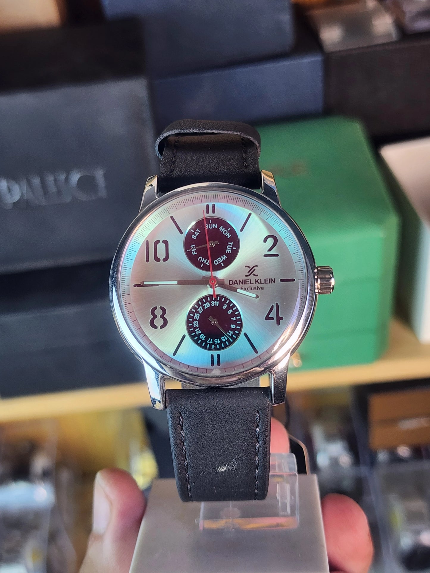 Daniel klein leather cherry eyes