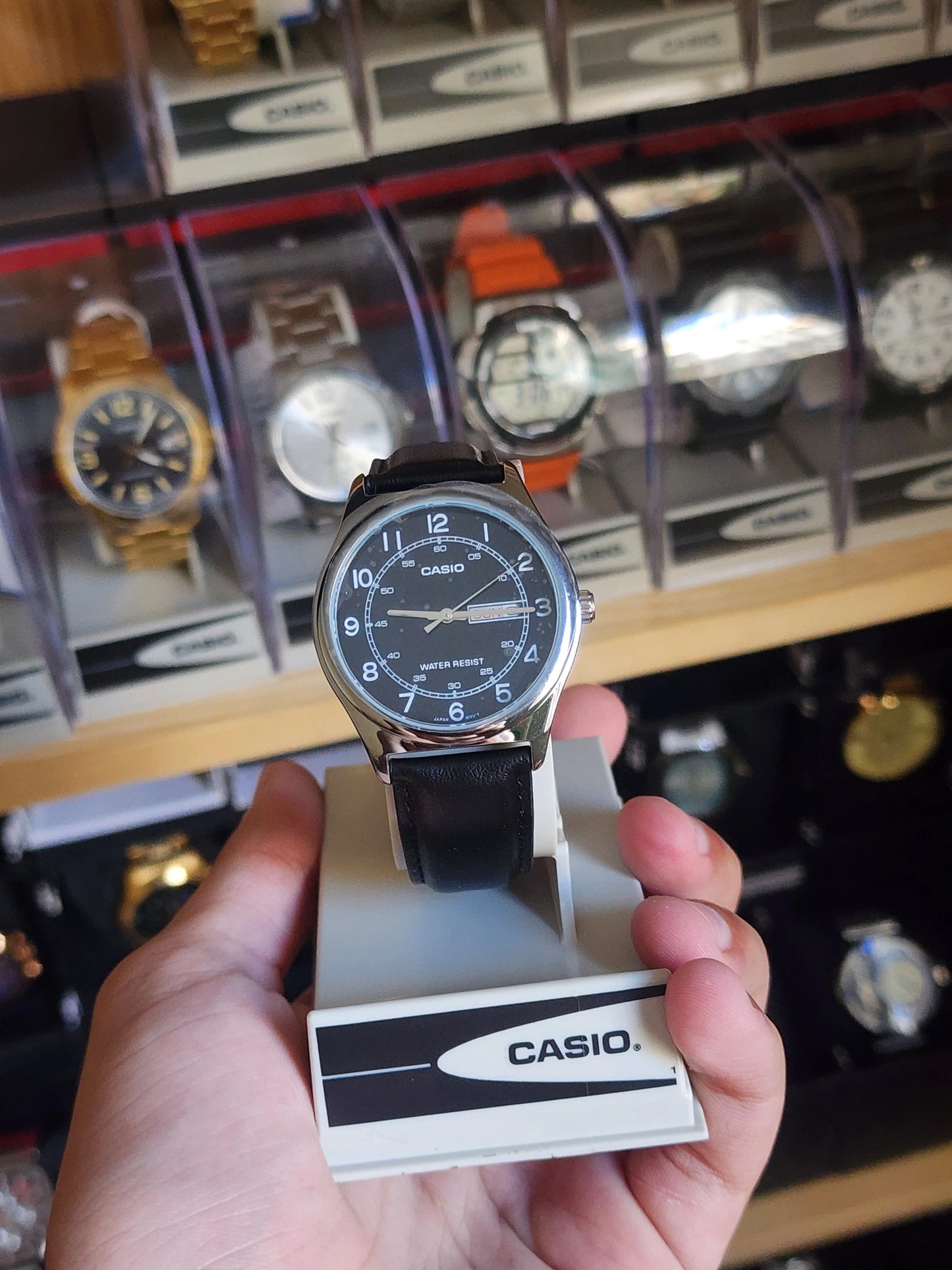 Casio leather mtp 006