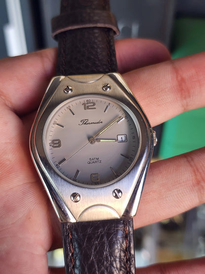 Thermidor ovale brown leather