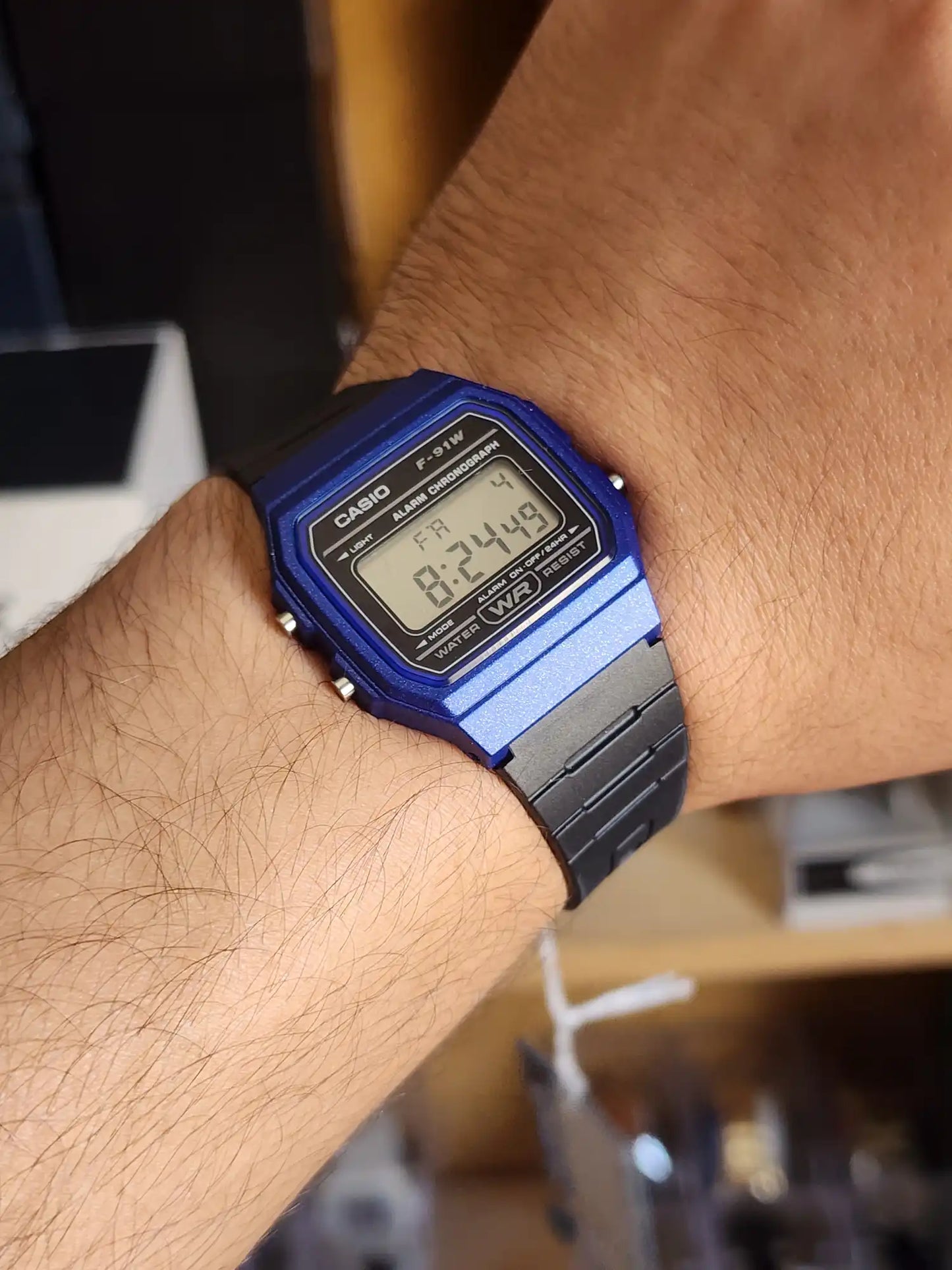 CASIO F91W BLUE
