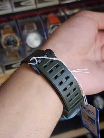 Casio AE1500 green military