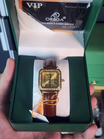 ORSGA women brown leather