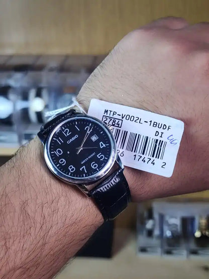 Casio mtp v002 l black dial