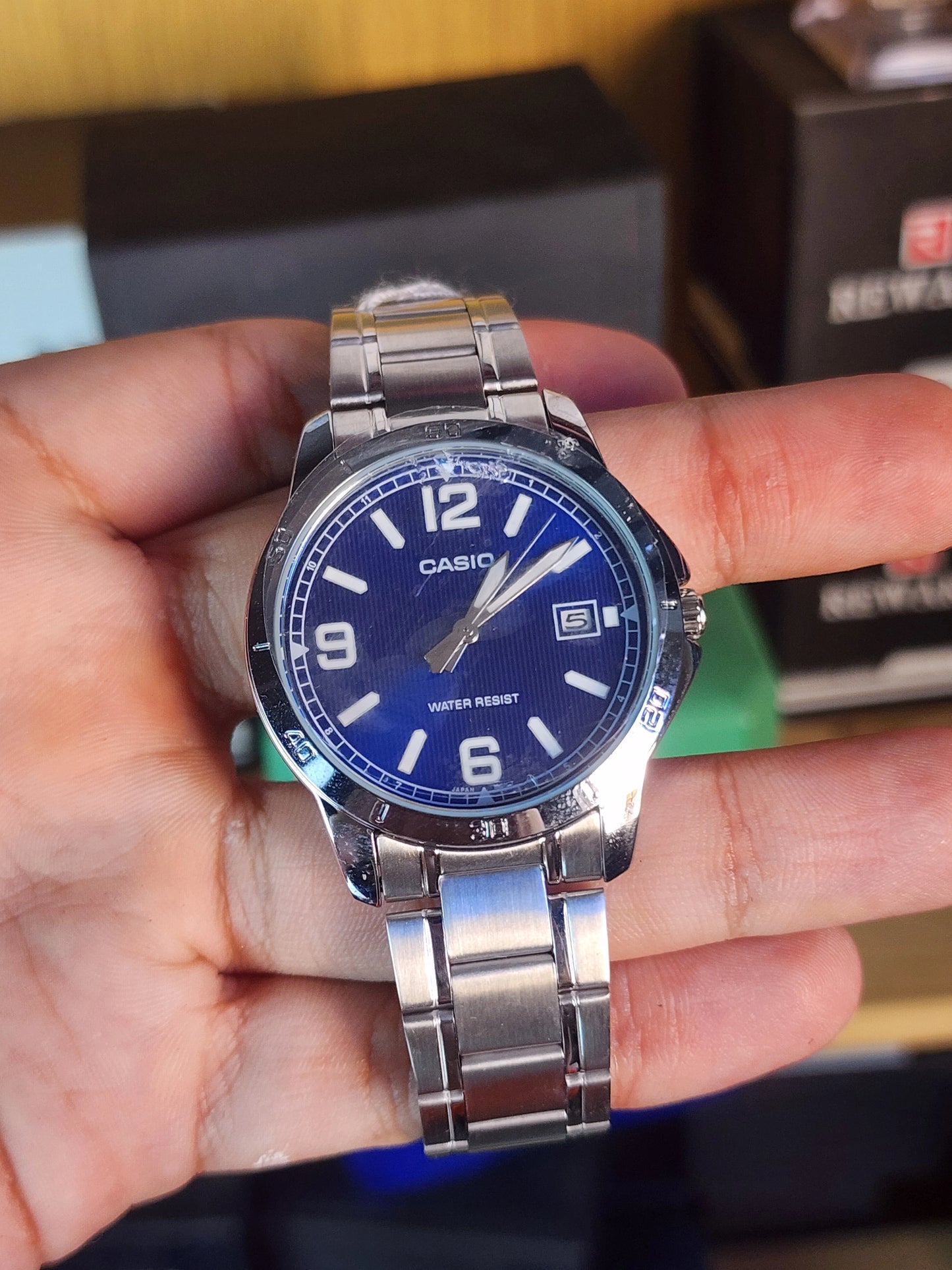 CASIO mtp v004 blue
