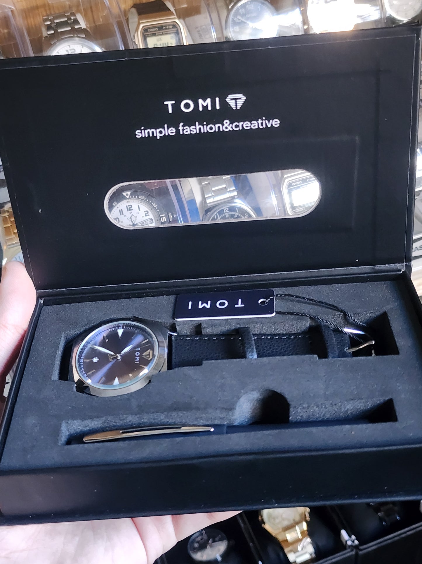 TOMI original pack leather + pen