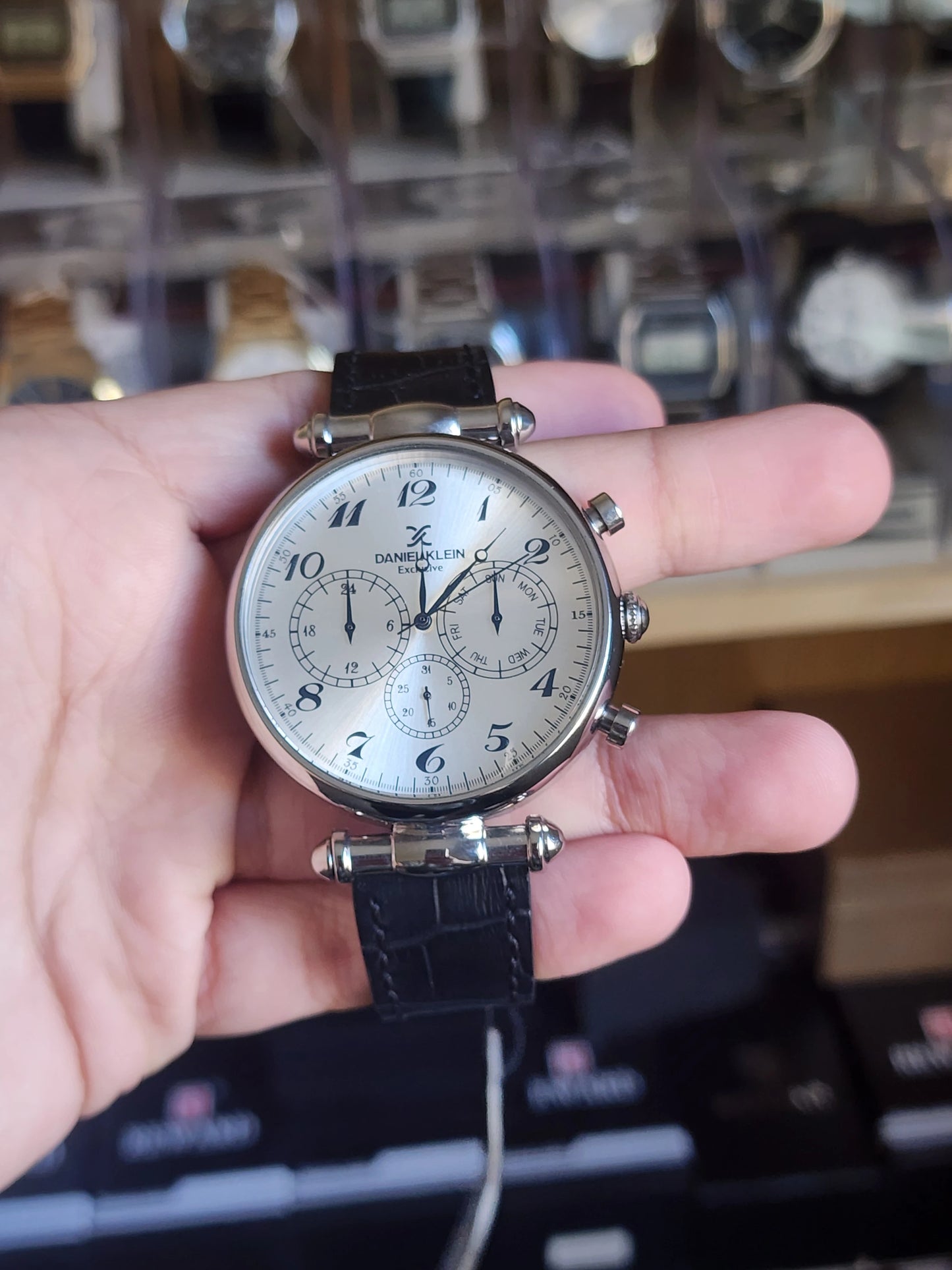 Daniel klein black leather