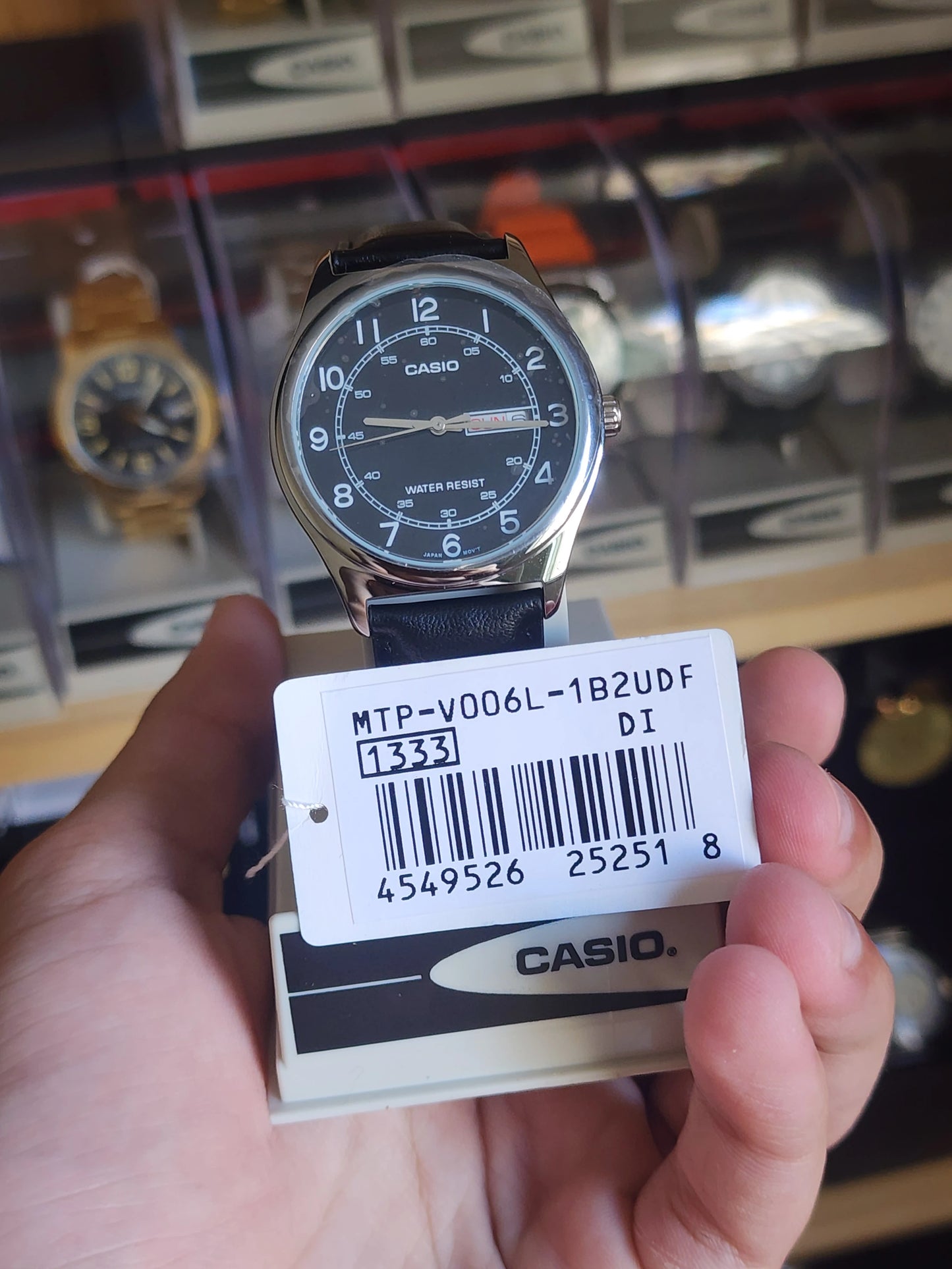 Casio leather mtp 006