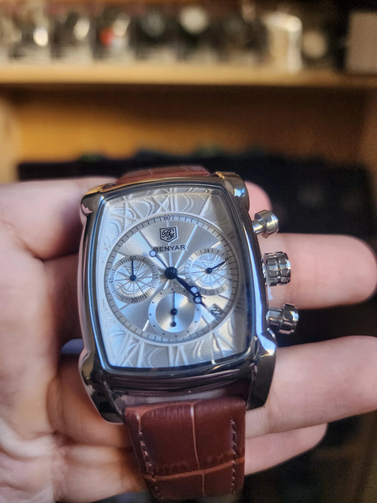 Benyar leather bracelet four eyes
