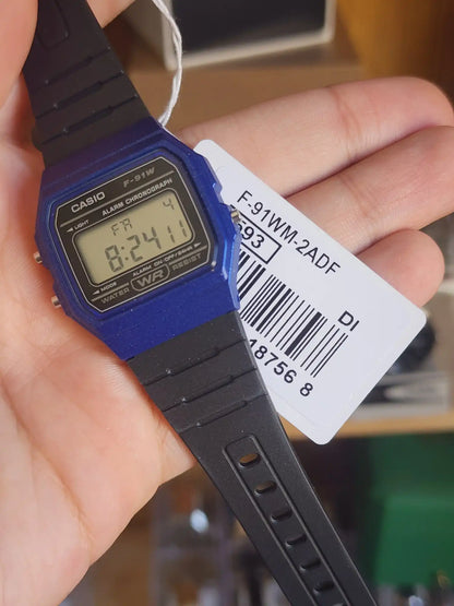 CASIO F91W BLUE