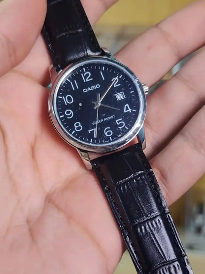 Casio mtp v002 l black dial